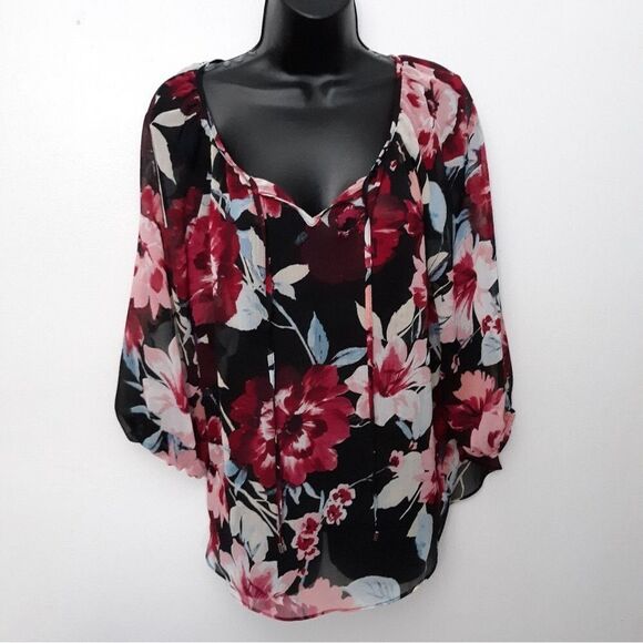 Alyx Tops - Alyx sheer floral blouse